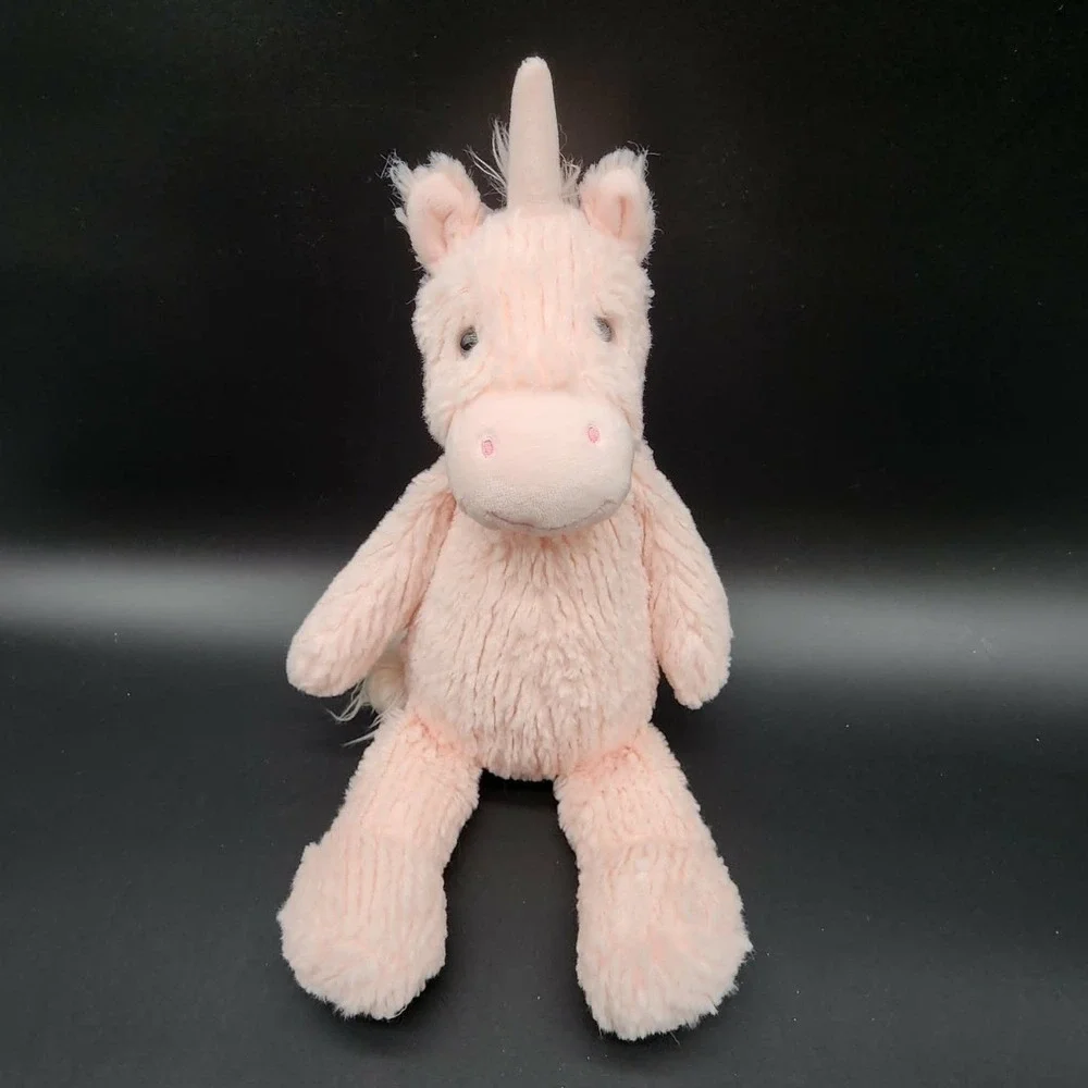 Manhattan Toy Co Pink Unicorn Plush Shaggy Textured Fantasy Nursery Kawaii‎ 15